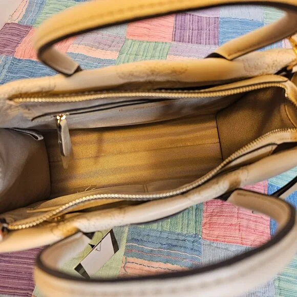 Nine West Cosette Tote Bag, Beige, NWT - Picture 3 of 6